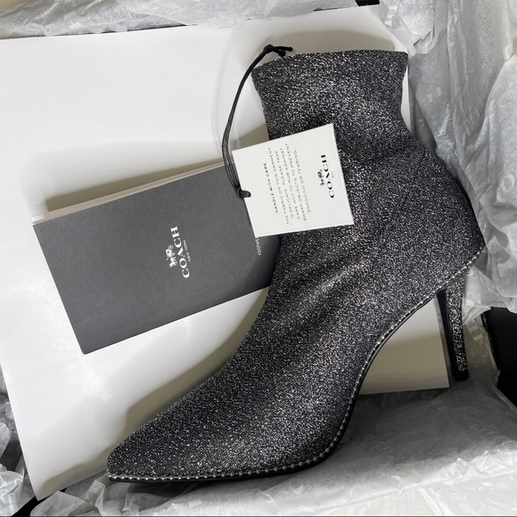 COACH WHITNY LUREX BOOTIE - Picture 7 of 7
